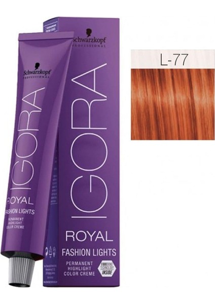 Igora Royal Fashion Lights L-77 Yoğun Bakır Saç Boyası