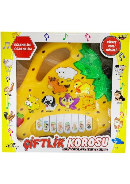 Türkçe Sesli Hayvanları Tanıyalım Çiftlik Korosu Piyano fiyatları