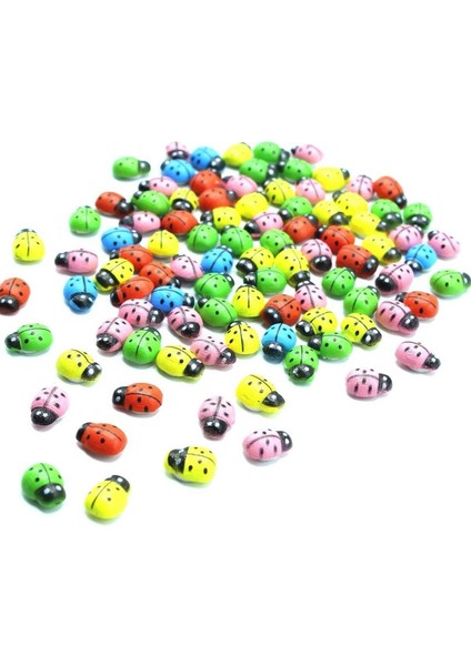 50 Adet Uğur Böceği Yapışkanlı 1 cm x 1 cm