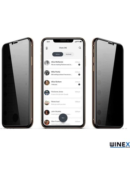 Iphone 8 Plus Sadece Ön Hayalet Kılıflı Kesim Ekran Koruyucu Kaplama