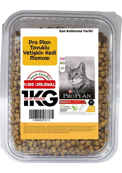 Pro Plan Adult Tavuklu Kedi Maması 1 kg