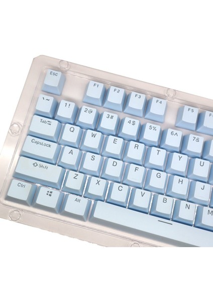 Mekanik Klavye Için 104 Tuş Enjeksiyon Kalıp Pbt Key Kapma Seti - Bebek Mavisi (Yurt Dışından)