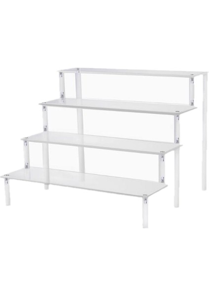 Minimalizm Akrilik Ekran Takı Modelleri İçin Riser Standı Oyuncaklar Kararlı Standı 4 Katlı Widh 27 x 21 cm. (Yurt Dışından)