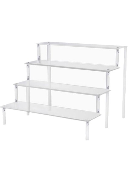 Minimalizm Akrilik Ekran Takı Modelleri İçin Riser Standı Oyuncaklar Kararlı Standı 4 Katlı Widh 27 x 21 cm. (Yurt Dışından)