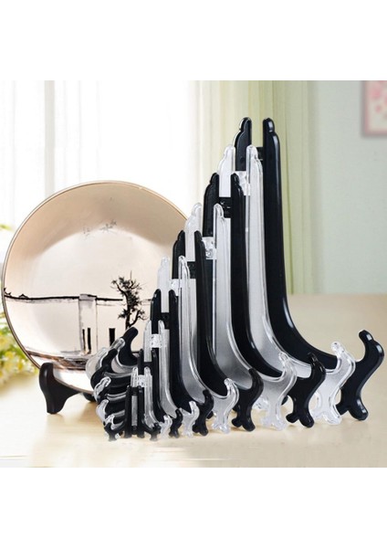 5pcs Plastik Ekran Easel Kart Plakası Fotoğraf Resim Kitap Yemek Raf Tutucu Stand 5 x 30 cm. (Yurt Dışından) indirimleri