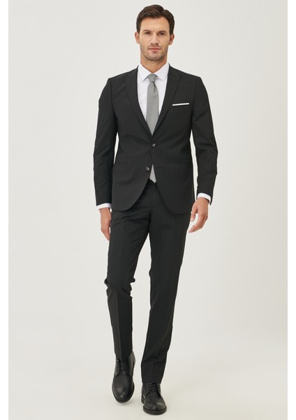 ALTINYILDIZ CLASSICS Erkek Siyah Ekstra Slim Fit Dar Kesim Siyah Spor Takım Elbise fiyatları