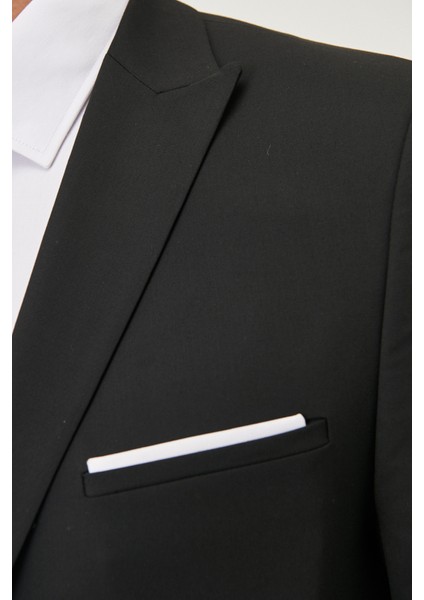 ALTINYILDIZ CLASSICS Erkek Siyah Ekstra Slim Fit Dar Kesim Siyah Spor Takım Elbise modelleri