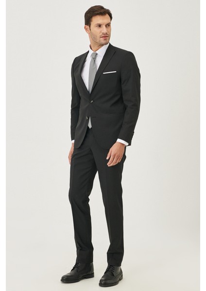 ALTINYILDIZ CLASSICS Erkek Siyah Ekstra Slim Fit Dar Kesim Siyah Spor Takım Elbise fırsatları