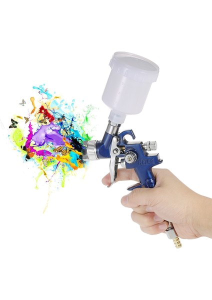 1.0mm Mini Hvlp Hava Püskürtücü Airbrush Kiti Rötuş (Yurt Dışından)