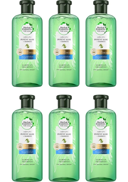 Herbal Essences Şampuan  Bamboo 380ML x 6 Adet