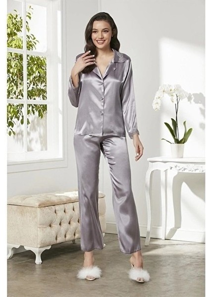 6'lı Kaplı Midi Gecelik Sabahlık Set 6965 Royal