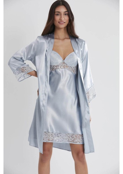 2li Balensiz Kaplı Gecelik Sabahlık 4075 Mist indirimleri