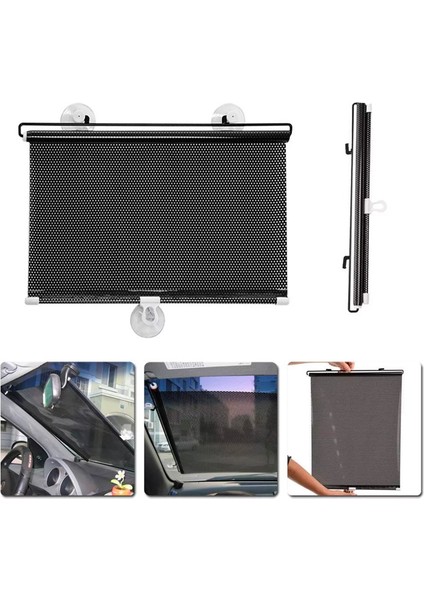 Araba Araç Içi Katlanabilir Araç Oto Ön Cam Güneşlik Branda 50X125CM