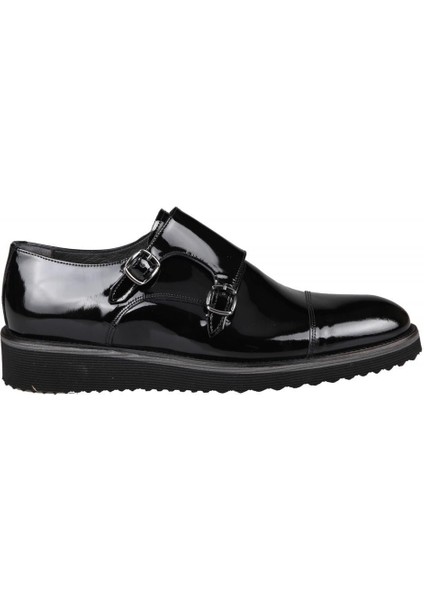 7605 Eva Siyah Rugan Erkek Günlük Ayakkabı