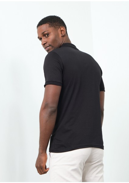 Bd Secret Polo Yaka Slim-Fit Tişört Siyah fiyatları