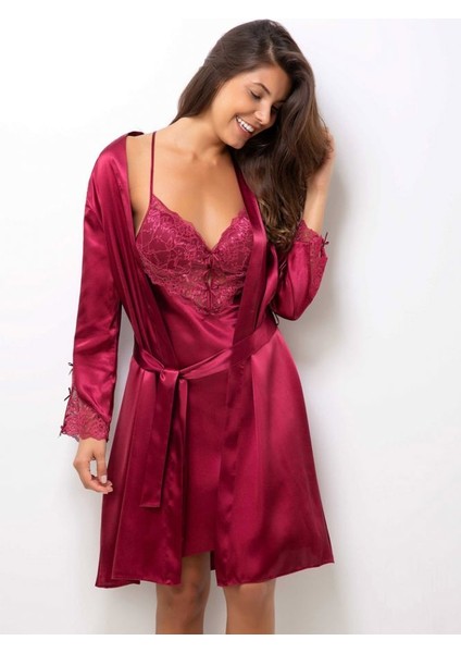 2li Saten Kısa Gecelik Sabahlık 4300 fırsatları