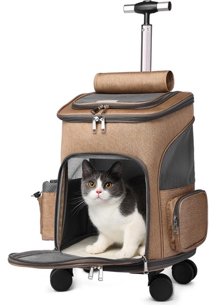 Katlanır Tolley Pet Sırt Çantası Seyahat Pet Taşıyıcı Çanta (Yurt Dışından)