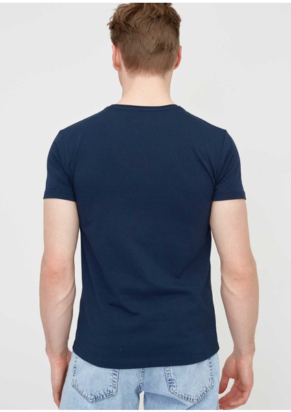 Bd Beware Slim-Fit Bisiklet Yaka Tişört Lacivert fiyatları
