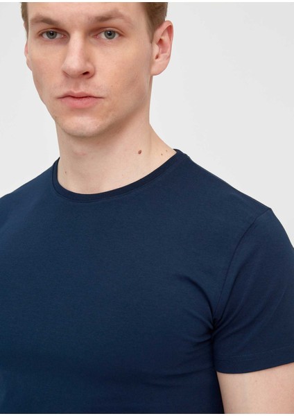 Bd Beware Slim-Fit Bisiklet Yaka Tişört Lacivert fırsatları