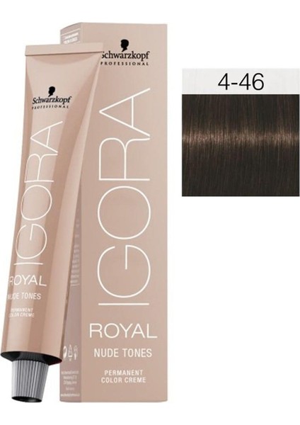 Igora Royal Nude Tones 4-46 Orta Kahve Bej Çikolata Saç Boyası