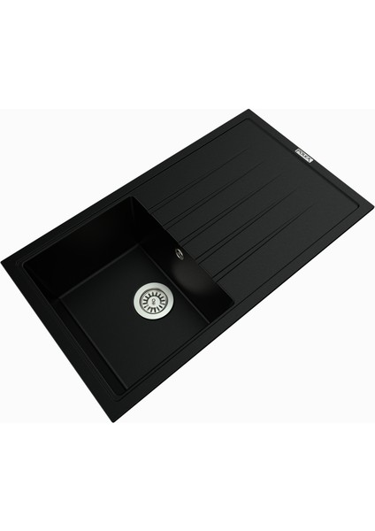 Cristalüx Granit Eviye P-03+Luxury Siyah