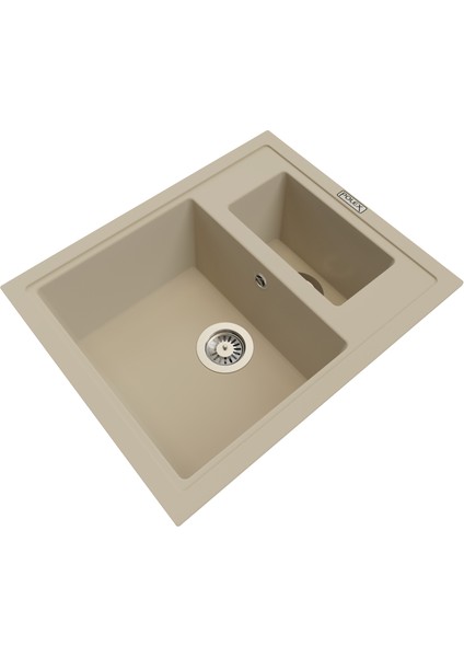 Cristalüx Granit Eviye P-04+Spiralli Bej