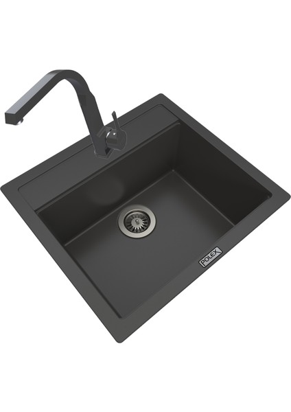 Cristalüx Granit Eviye P-08+Luxury Antrasit