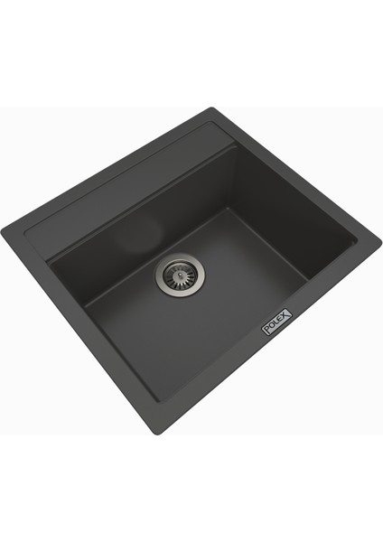 Cristalüx Granit Eviye P-08+Luxury Antrasit