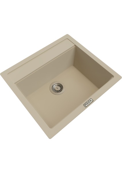 Cristalüx Granit Eviye P-08+Spiralli Bej