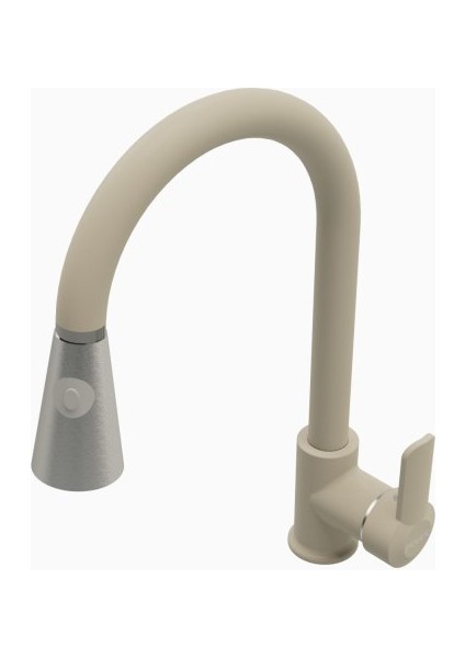 Cristalüx Granit Eviye P-08+Spiralli Bej