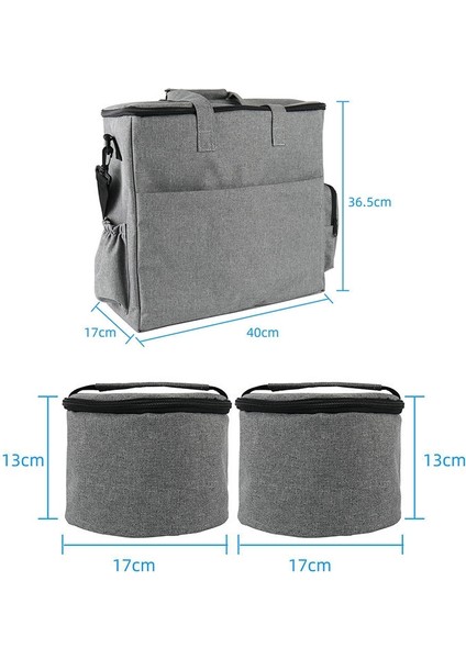 Seyahat Taşınabilir Yeter Pet Malzemeleri Depolama Köpek Kasesi Olmadan Tek Omuzlu Çanta (Siyah) (Yurt Dışından) modelleri