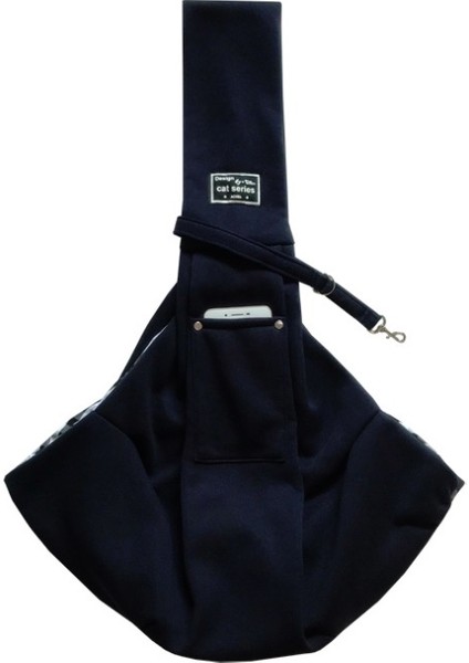 Pet Outing Taşıyıcı Çanta Pamuk Eşleme Omuz Çantası, Renk: Koyu Mavi (Yurt Dışından)