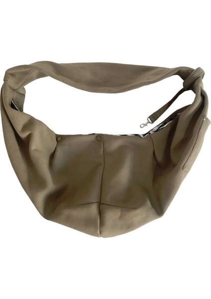 Pet Outing Taşıyıcı Çanta Pamuk Eşleme Omuz Çantası, Renk: Haki (Yurt Dışından)