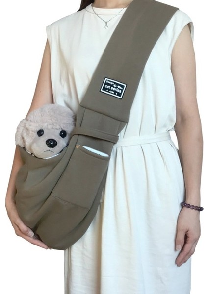 Pet Outing Taşıyıcı Çanta Pamuk Eşleme Omuz Çantası, Renk: Haki (Yurt Dışından) fiyatları