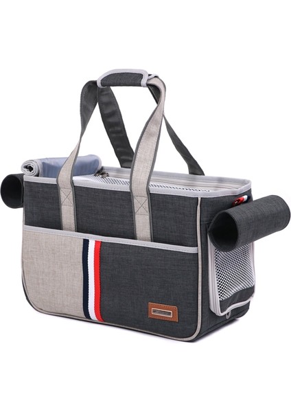 Dodopet Açık Oxford Bez Kedi Köpek Evcil Hayvan Torbası, Boyut: 43 x 19 x 26CM (Gri) (Yurt Dışından)