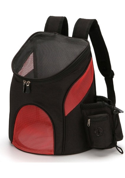 Taşınabilir Katlanabilir Evcil Kedi ve Köpek Taşıma Sırt Çantası, Boyut: S (Siyah Kırmızı) (Yurt Dışından)