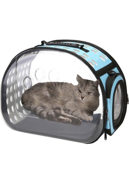 Pet Şeffaf Uzay Kapsülü Dışarı Paketi, Boyut: Büyük (Mavi) (Yurt Dışından)