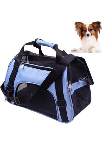 Taşınabilir Pet Backpack Dog Out Out Messenger Katlanır Çanta Evcil Hayvan Sarf Malzemeleri, Özellikler: Orta (Mavi) (Yurt Dışından) fiyatları