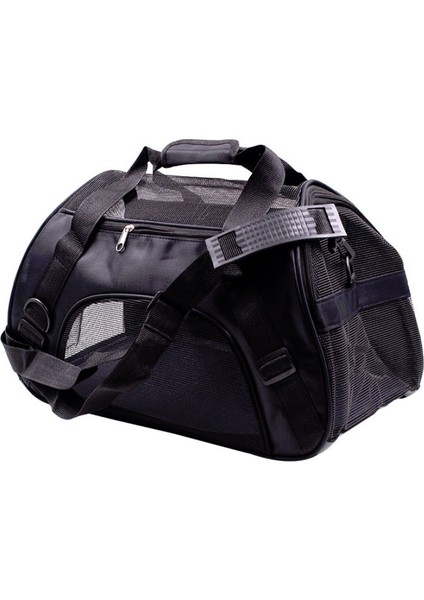Taşınabilir Pet Backpack Dog Out Out Messenger Katlanır Çanta Evcil Hayvan Malzemeleri, Özellikler: Orta (Siyah) (Yurt Dışından)