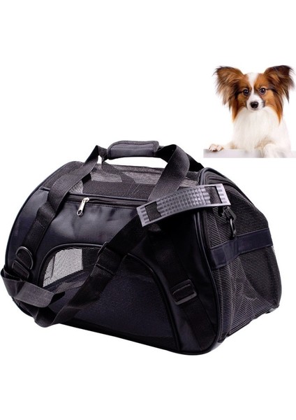 Taşınabilir Pet Backpack Dog Out Out Messenger Katlanır Çanta Evcil Hayvan Malzemeleri, Özellikler: Orta (Siyah) (Yurt Dışından) fiyatları