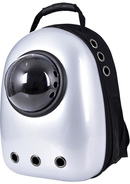 Uzay Kapsülü Evcil Hayvan Torbası Kedi Çıkış Çantası (Gümüş) (Yurt Dışından)