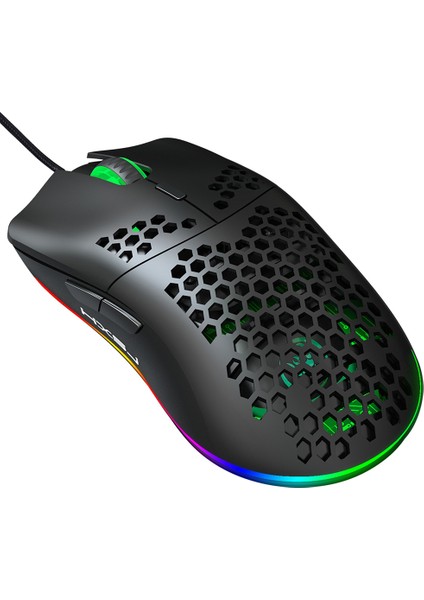 J900 USB Kablolu Oyun Faresi Rgb Oyun Faresi Altı(Yurt Dışından)