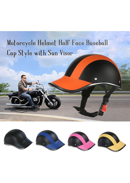 Güneşlik ile Motosiklet Kaskı Yarım Yüz Beyzbol Şapkası (Yurt Dışından) fırsatları