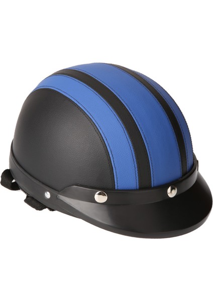 Motosiklet Scooter Açık Yüz Yarım Deri Kask, Vizörlü(Yurt Dışından) modelleri