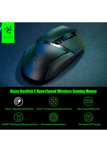 Basilisk x Hyperspeed Kablosuz Oyun Faresi W