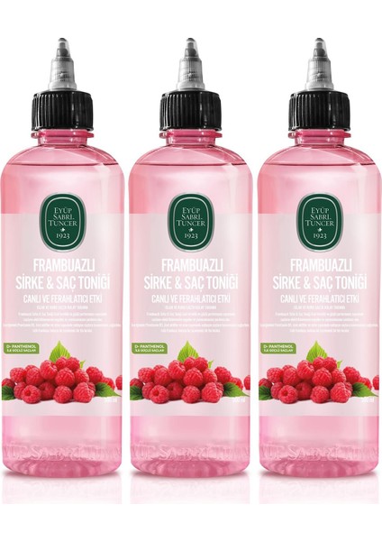 Frambuazlı Sirke & Saç Toniği 500ml 3'Lü Set