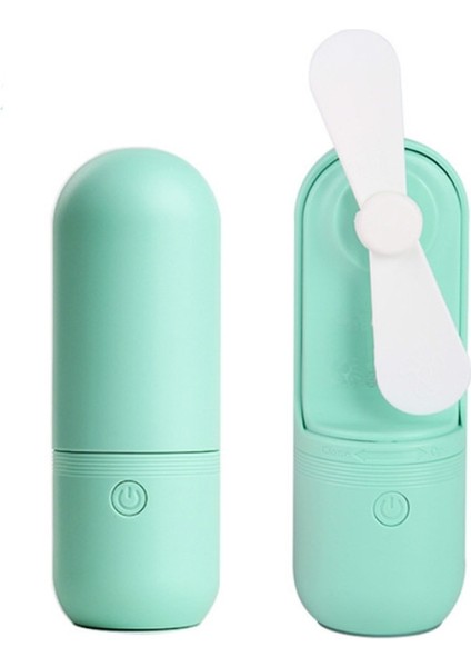 USB Şarj El Tipi Mini Katlanır Fan Masaüstü Fan (Yeşil) (Yurt Dışından)