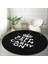 Real Homes Realhomes Siyah Beyaz Keep Calm And Carry On Baskılı Mutfak Yıkanabilir Kaymaz Tabanlı Yuvarlak Halı 2