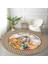 Real Homes Kahve Puantiyeli Motifli Kabak Tasarımlı Modern Kahverengi Outdoor Yıkanabilir Kaymaz Tabanlı Yuvarlak Halı 3