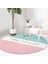 Real Homes Hello Beautiful Mavi ve Pembe Dijital Baskılı Koridor Antre Yıkanabilir Kaymaz Tabanlı Yuvarlak Halı 2